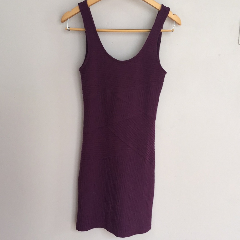 Free people purple ribbed dress